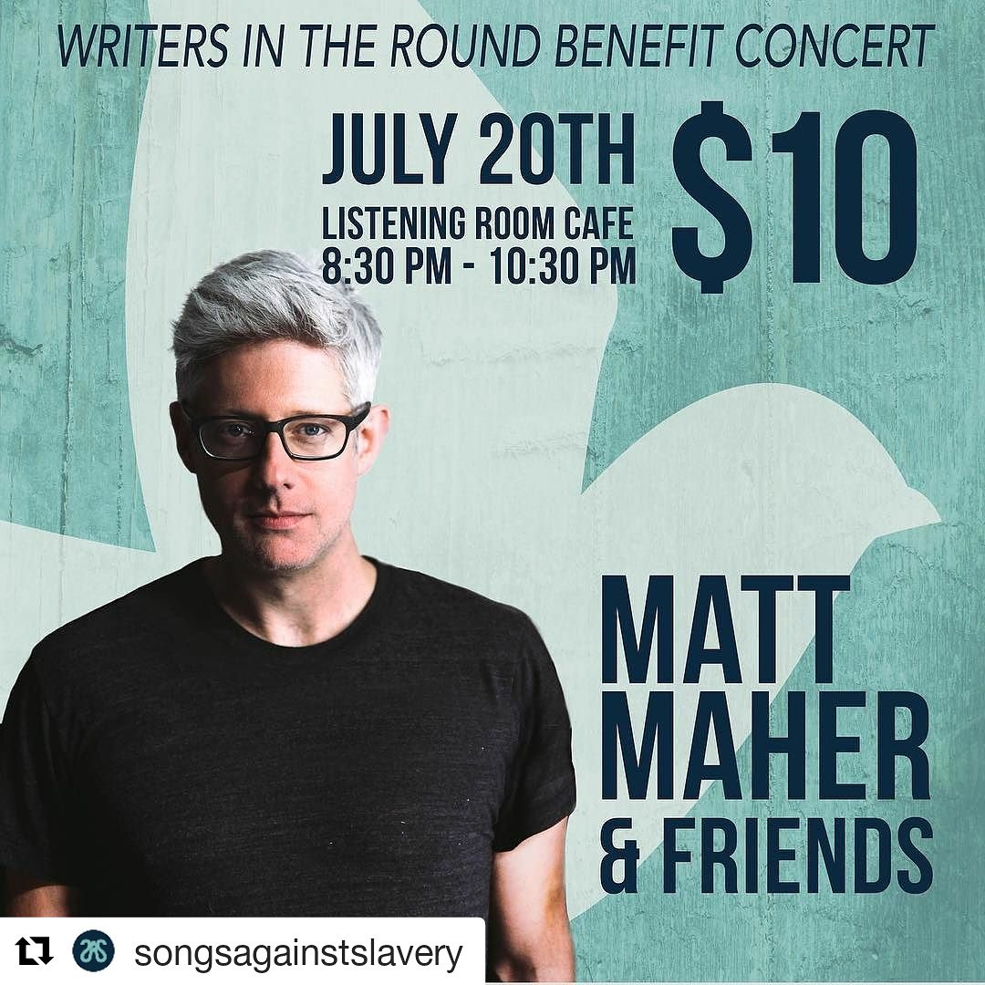 ProspectiveIntl's tweet image. #SongsAgainstSlavery fights against #sextrafficking. Support them at Listening Room Cafe in Nashville July 20.
songsagainstslavery.org/events