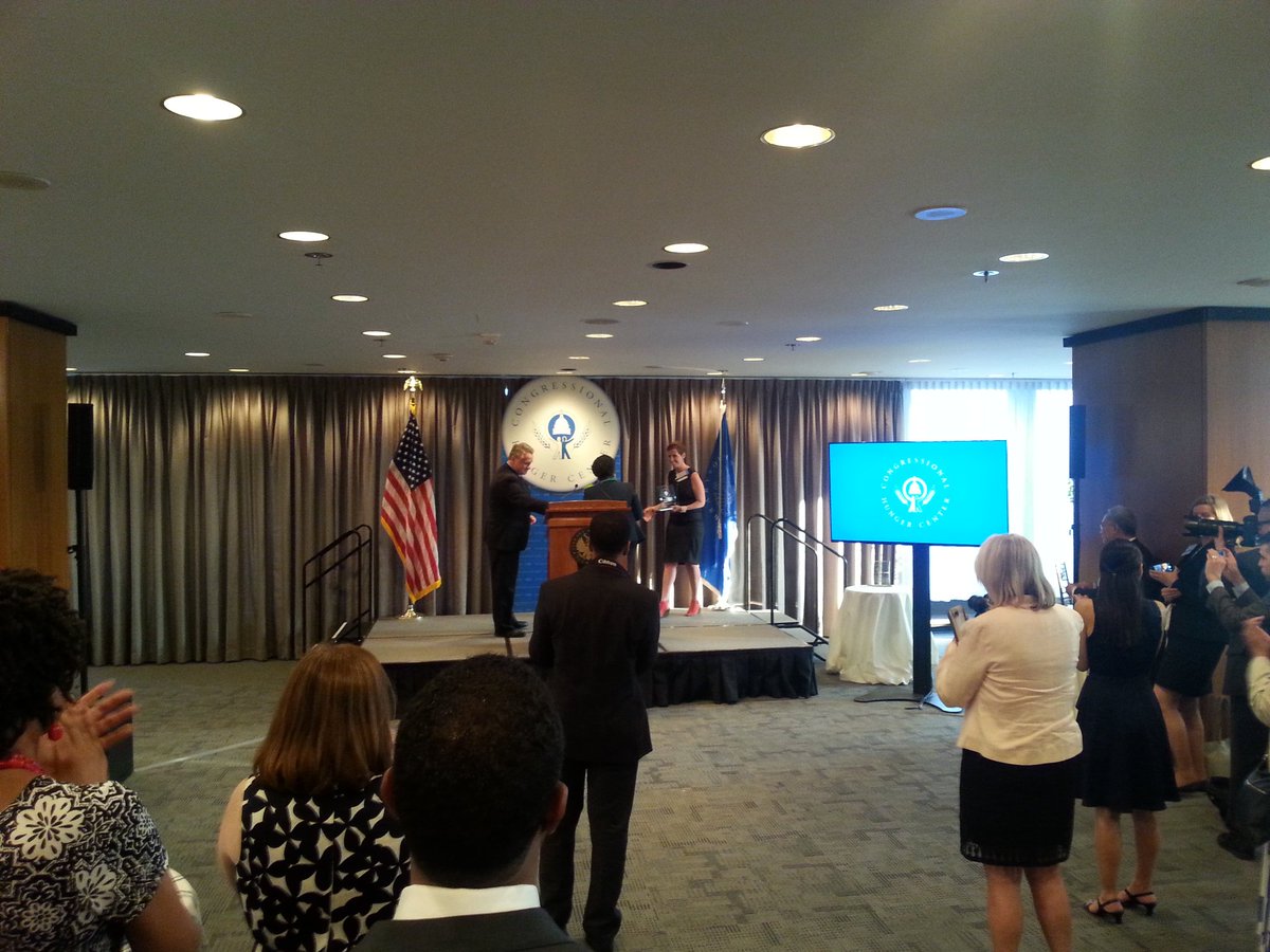 dodsonadvocate's tweet photo. Appreciate bipartisan support to #EndHungerNow -- Rep @JacksonLeeTX18 gives @RepChrisSmith his @HungerCenter award. #WeFightHunger https://t.co/7HjrD52S76