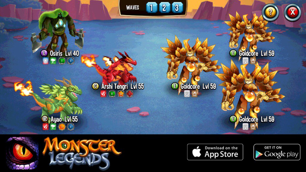 I'm performing a counterattack at Monster Legends! Join the game now too!  m.onelink.me/183ad3da