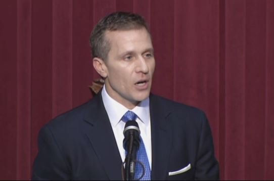 KMOV's tweet photo. A bipartisan group of 6 Missouri state senators is calling for a legislative investigation of Gov. Eric Greitens. https://t.co/t5fG2Q5oho https://t.co/GC4IQN7hdy
