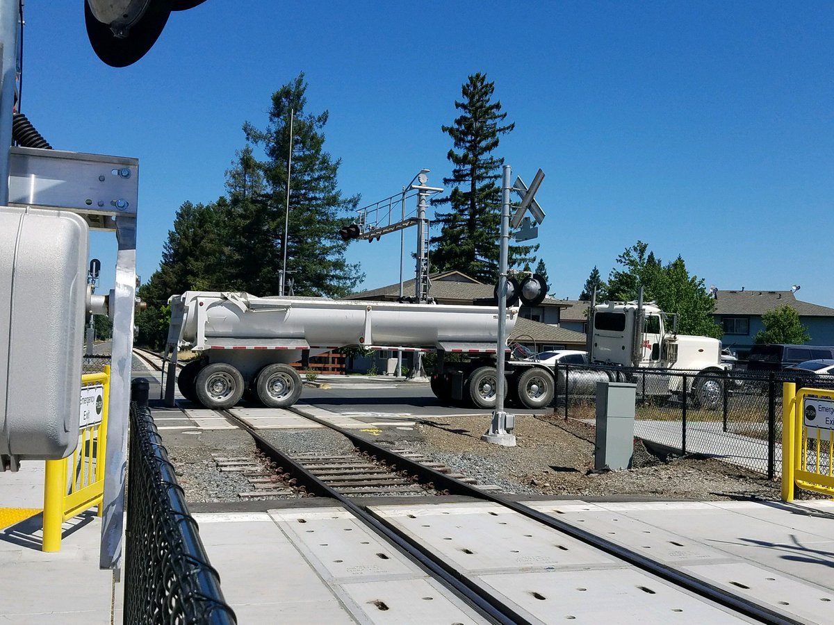 smarttrain's tweet image. Be #TrackSMART: Never stop your vehicle on the railroad tracks. For more railroad safety info, visit BeTrackSMART.org.