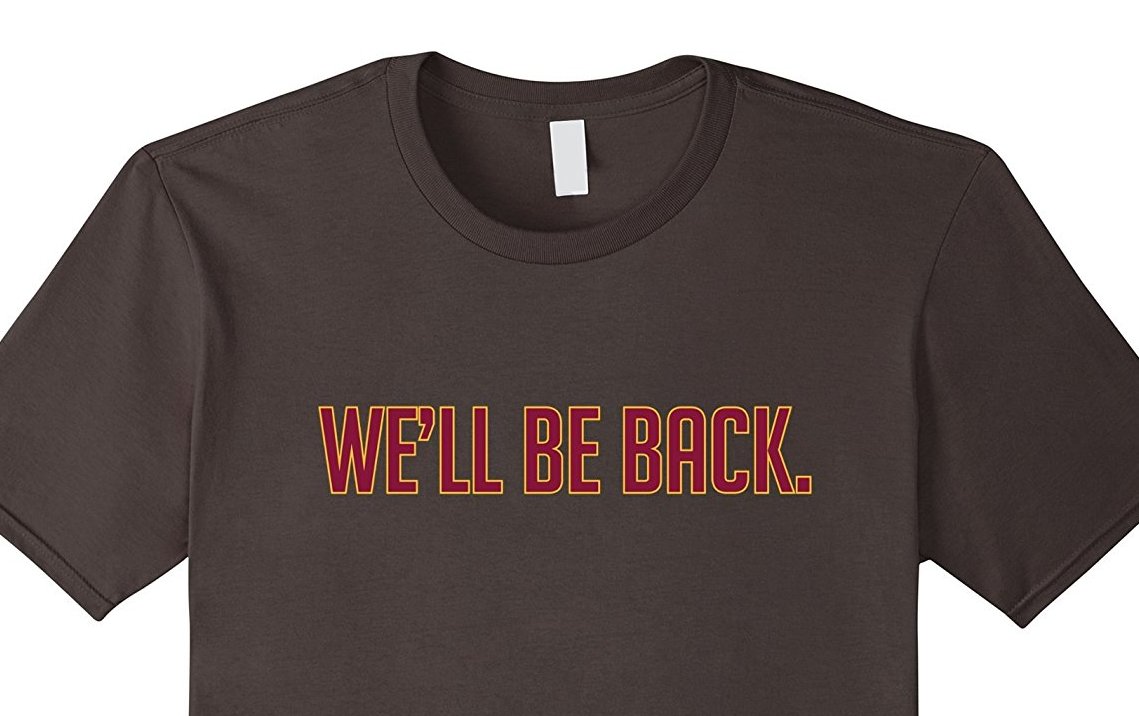 jaron_barnes's tweet photo. We'll be back. Cleveland Cavs Shirt. https://t.co/udIeIySv28 #wellbeback #DefendTheLand #AllForOne #NBAFinals https://t.co/yyQxGF4OBV