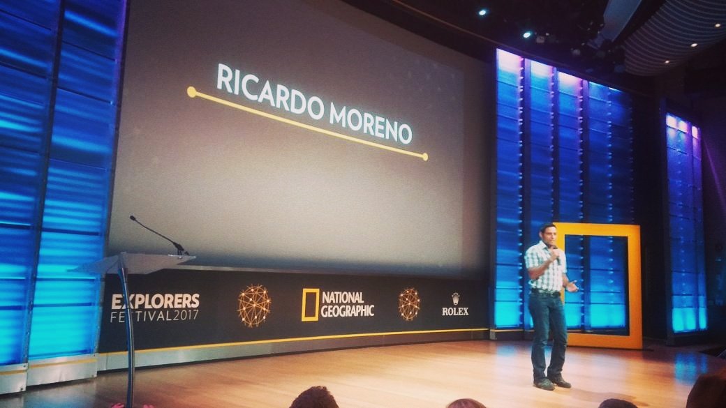 yaguarapanama's tweet photo. 1 min about #jaguar at #NatGeoFest 👉 Wildlife biologist Ricardo Moreno is one of 14 #NationalGeographic #EmergingExplorers for 2017 #Panama https://t.co/r3ojPrXWQD