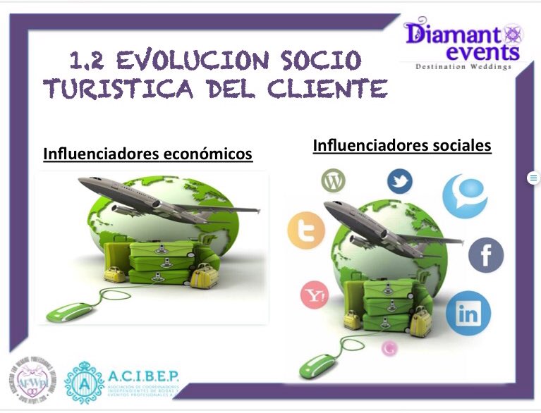 Importante conocer influenciadores sobre a qué destino prefiere ir tu cliente para casarse #talleresdiamantevents