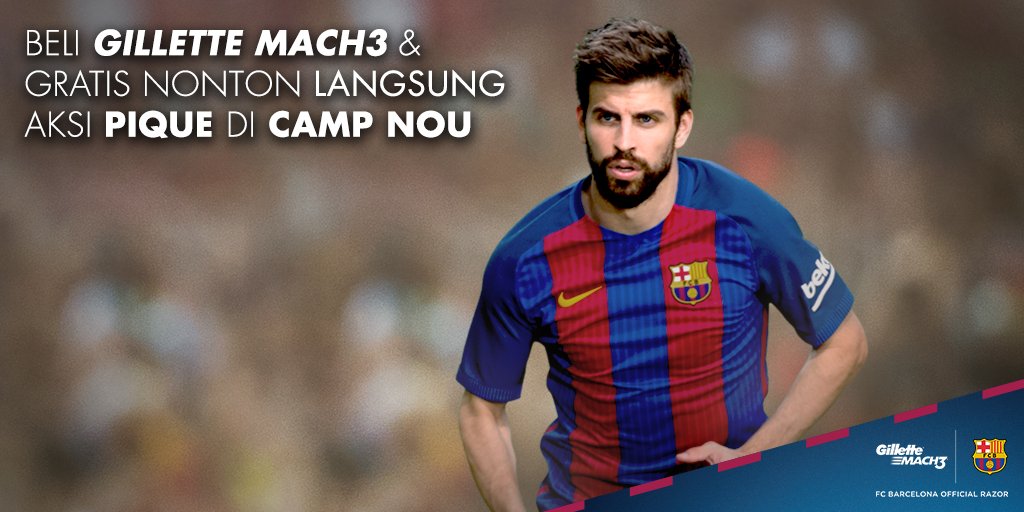 GilletteID's tweet photo. Mau ngerasain serunya nonton langsung @FCBarcelona di Spanyol, GRATIS? Yuk, ikuti kontes Gillette! Klik https://t.co/IZyB1I9ZIt sekarang. https://t.co/UIv1a7Zl9D