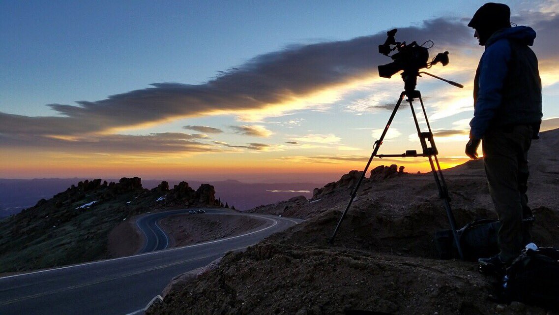 colindw's tweet photo. Morning in the mountains. Thanks @mahting_productions for the photo. #pikespeak #sunrise @bigredcamarodotcom  #colorado #production https://t.co/ICawaRhEzM