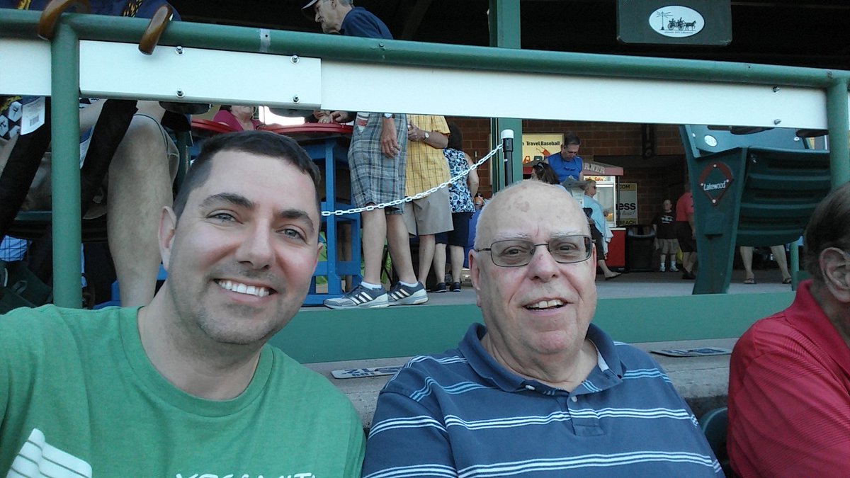 Rob_Petch's tweet image. Wedding summer continues with the father of the bride at Lakewood Blueclaws!  #Blueclaws #PetchPerfect2