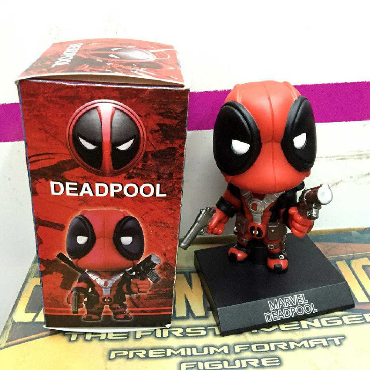 um dead pool irritado porém fofíssimo passando pela sua timeline 👣
miniatura fofíssima por apenas 60 reais! vem: bit.ly/2roiHnv