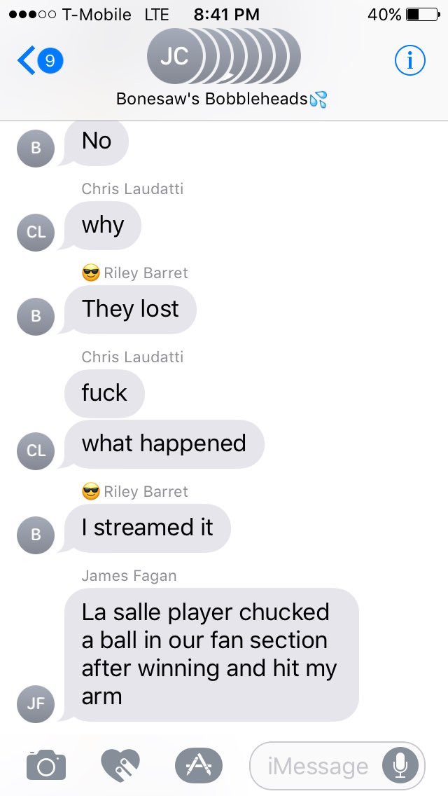tyler26heroux's tweet photo. @lasalleacadri player throws baseball into crowd after winning. Smells like a law suit 🤔 https://t.co/GhCzPJa7eY