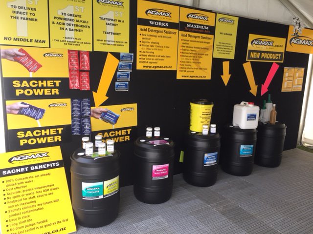 AgmaxNZ's tweet photo. First day of Mystery Creek Fieldays - swing by &amp; say hi. Site I25 - we have a new product for you to check out #fieldays2017 #Fieldays https://t.co/2RwI3IF4JX