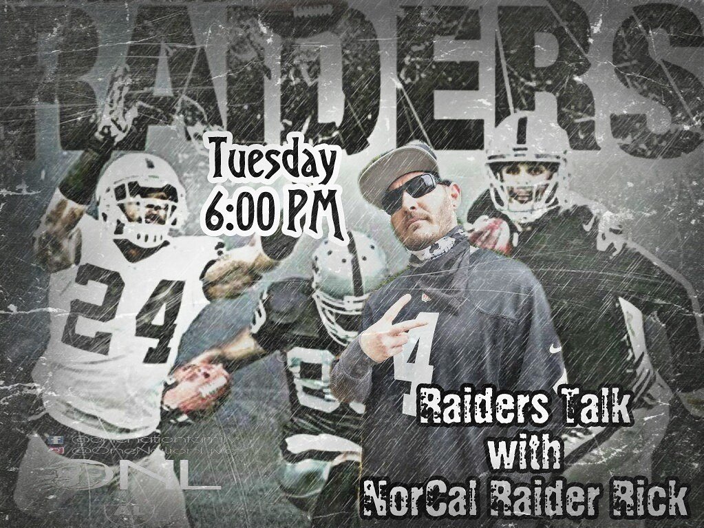 OneNation_Live's tweet photo. #RaiderNation join us right now at 6:00 PM on #OneNationLive (link in bio) as #NorCalRaiderRick's show!!!😉 https://t.co/PLNYVspigF