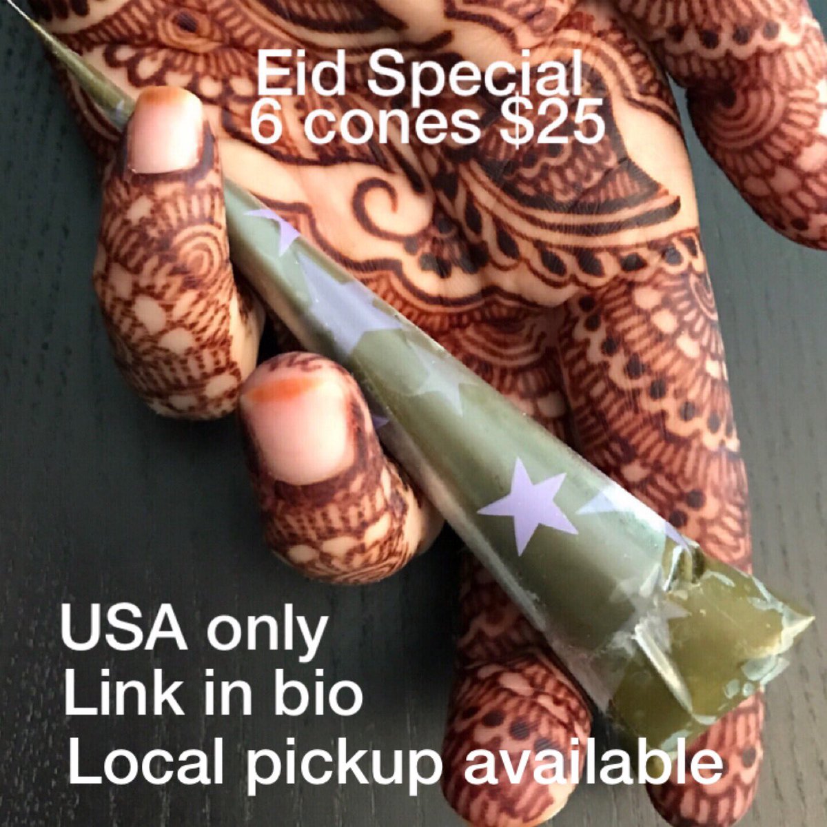 blurberrybuzz's tweet photo. Order from my website.  100% natural henna cones! https://t.co/41QjO16Ulq