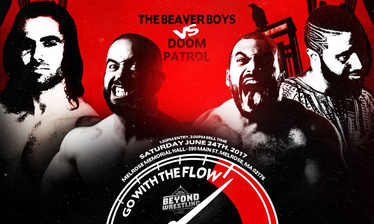 beyondwrestling's tweet photo. #GoWithTheFlow on 6/24 in Melrose - doubleheader with @WWNEVOLVE!

Tickets: https://t.co/XO1jxiwqxU
@FloSlam iPPV: https://t.co/jHvubRxiCJ https://t.co/mVy0NEn66J
