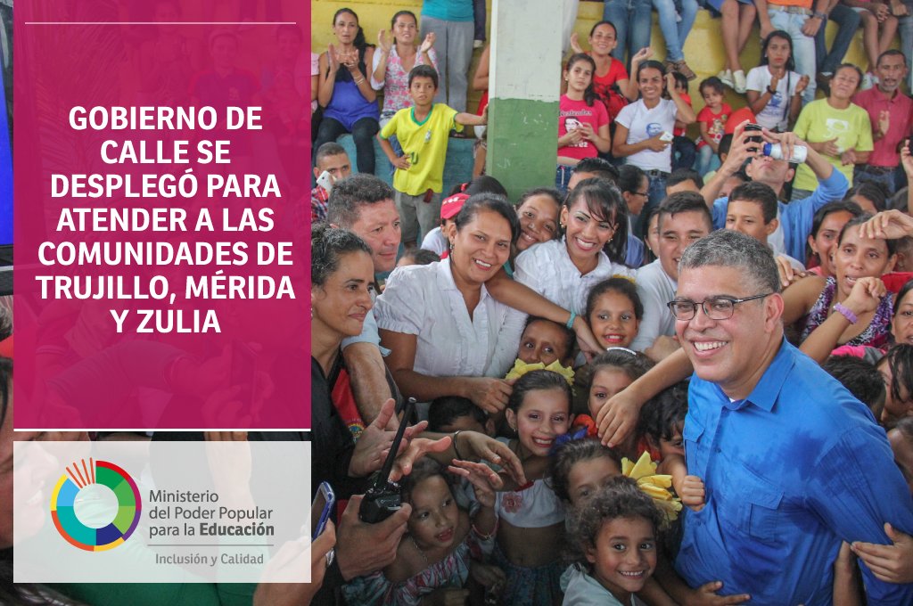 Consulta el Boletín N° 164 de Educación Al Día: Gobierno se desplegó en las comunidades de Trujillo, Mérida y  Zulla goo.gl/220a8L