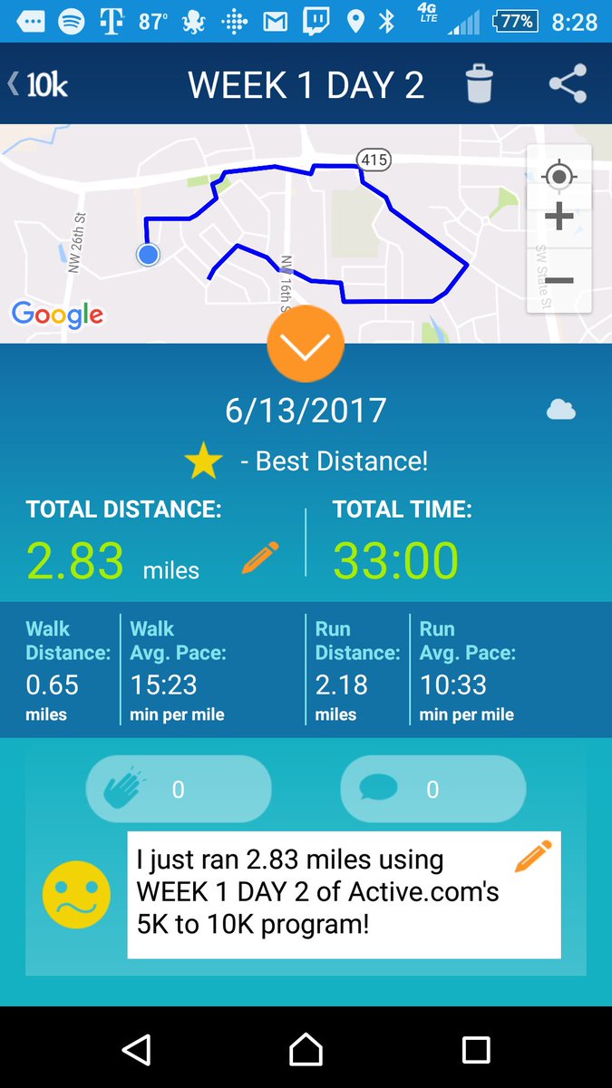 EqRap's tweet photo. Just finish w1d2 of #B210K Today was a mix of jog and tempo running. Still trying to figure out steady state run and tempo run π΅ @Jmanchan πͺ https://t.co/lMGVNCrxT3