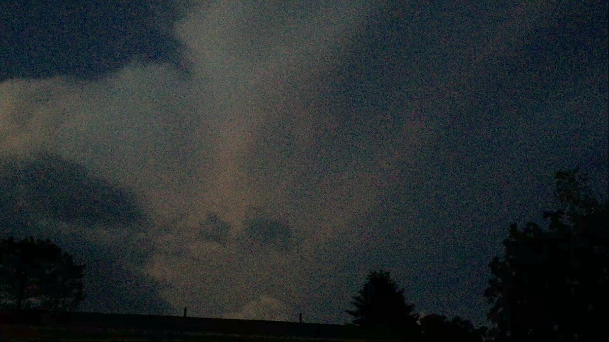 WxReppert's tweet image. Amazing storm structure at dusk on cell out in Spring Mills. The trees &amp;amp; roofs really add to the photo if you ask me #PennsylvaniaProblems
