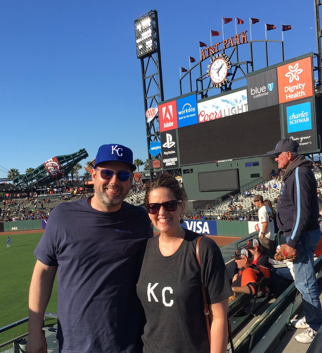 Branch_Mrs's tweet photo. @Royals 111 days postop open heart surgery, planned this trip during recovery. Just what the doctor ordered! #RaisedRoyal #ForeverRoyal https://t.co/a8gW7YlxMi