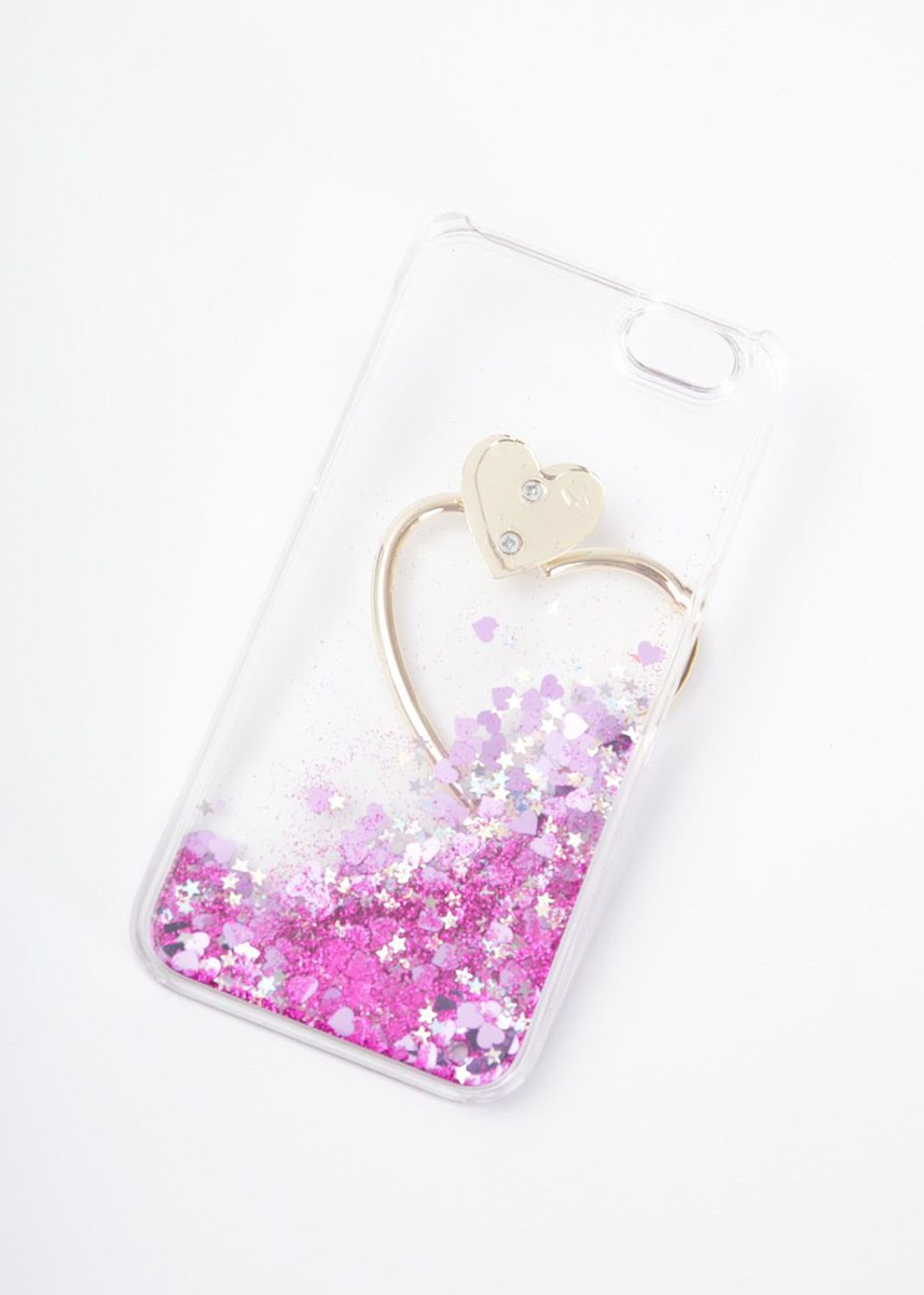 Spinns スピンズ Official ハートリンググリッタースマホケース Iphone 6 6s 7 対応 キラキラグリッターが可愛い ハートリング付きスマホケース 持っているだけで可愛い 人気のスマホケースです Webストアでget T Co