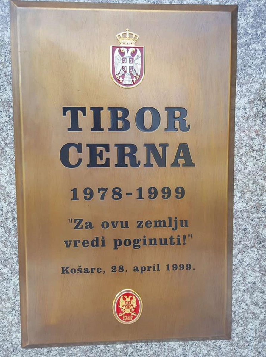 spalesrbija11's tweet photo. Dubok naklon i postovanje Heroju Srbije TIBORU CERNU. https://t.co/v9Bu2aoi2k