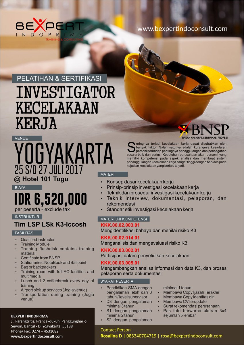 rosabexpert's tweet photo. Informasi Pendaftaran :
ROSA (085340704719)
#infotraining #sertifikasi #diklat #training #pelatihan #bnsp https://t.co/FyhsCPxBEM
