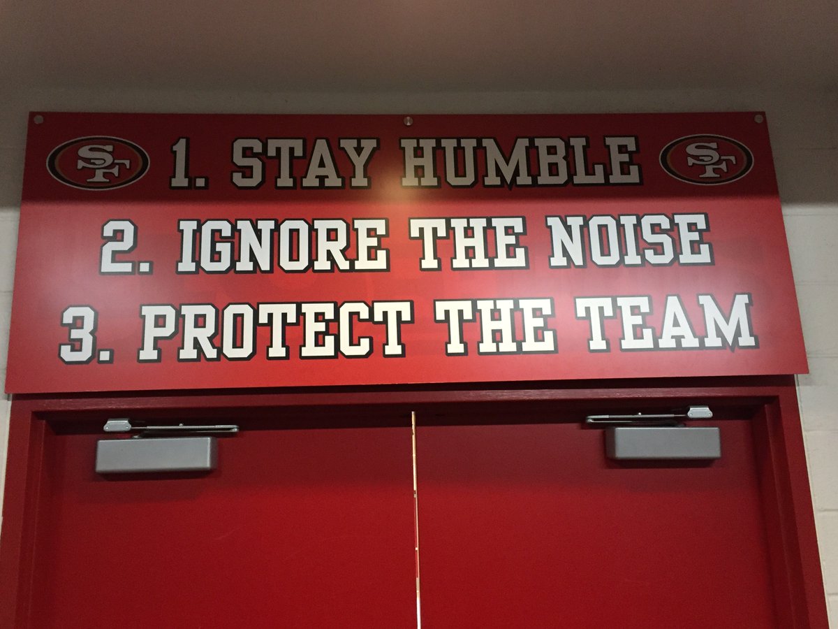 Eric Branch On Twitter Sign Near 49ers Locker Room