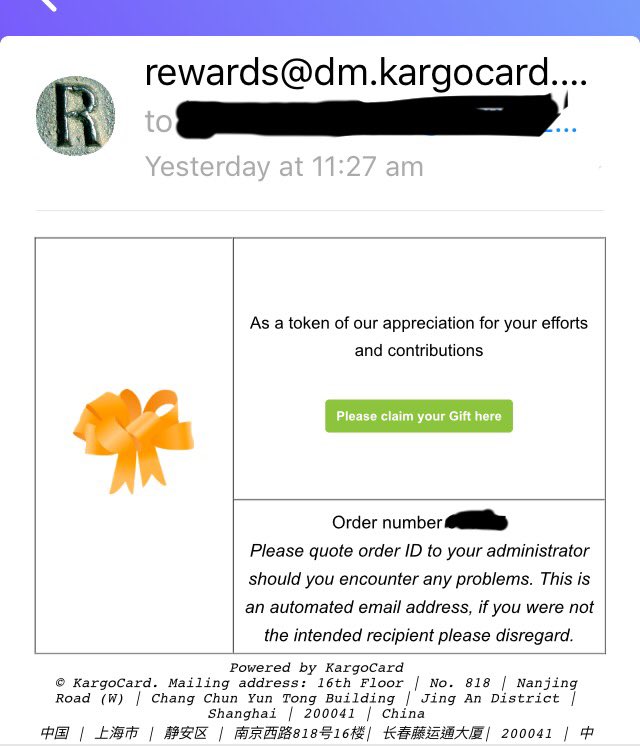 ProfessorGaga's tweet photo. @cathaypacificUK I'm gold #macropolo member. Using @AsiaMiles I redeemed 3 x @Debenhams gift cards. Got 3 new email (see photo) ..genuine? https://t.co/pAkgVHBv4F