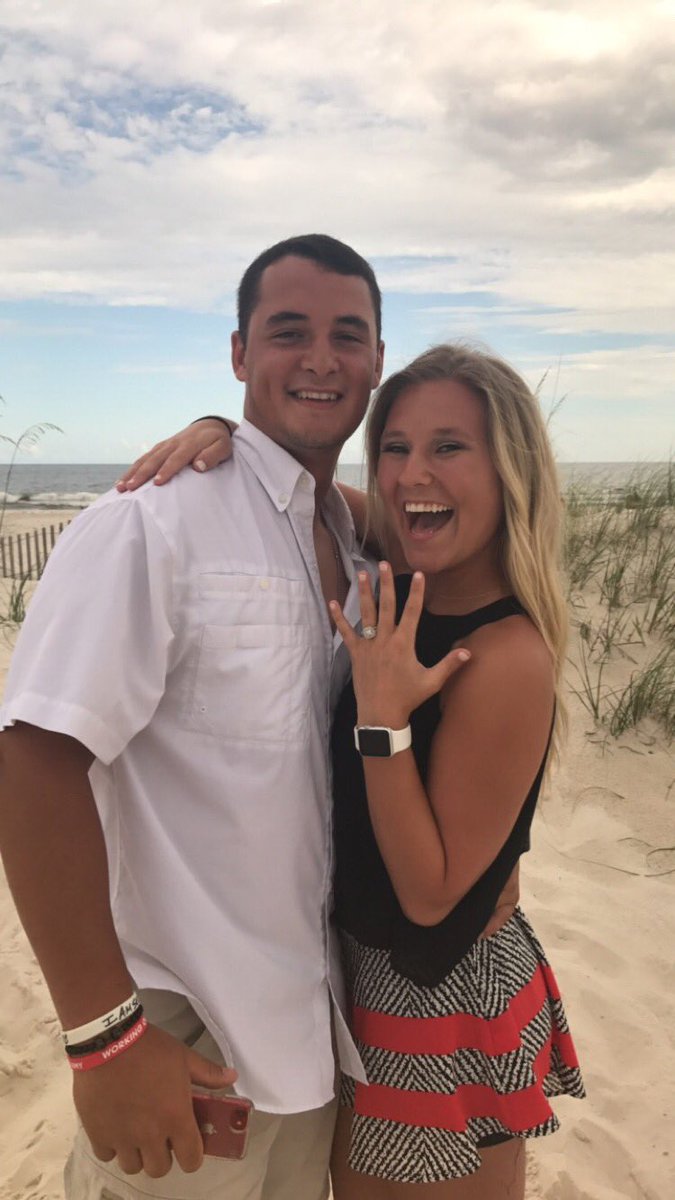 Kattawayy's tweet photo. Today was sooo perfect!!! Glad I get to call @Zattaway1  my fiancé now!!😍😍 https://t.co/pD5fqioVCG