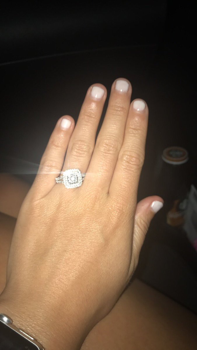 Kattawayy's tweet photo. Today was sooo perfect!!! Glad I get to call @Zattaway1  my fiancé now!!😍😍 https://t.co/pD5fqioVCG
