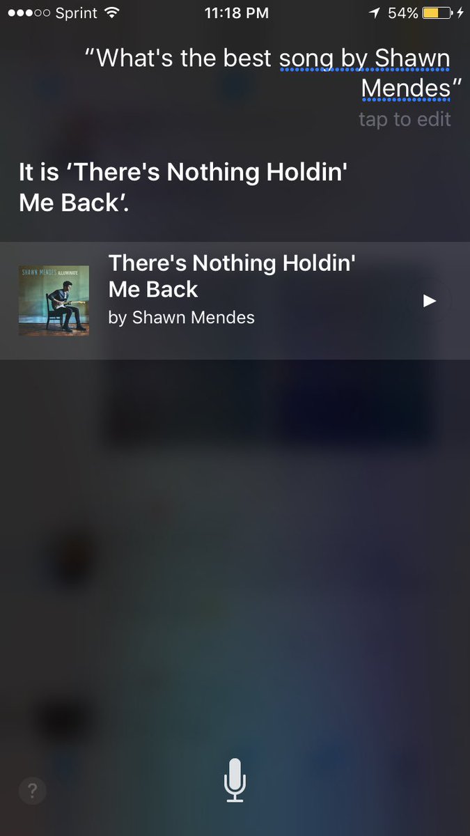 shawnminnesota's tweet photo. Siri has spoken shawn @ShawnMendes https://t.co/V4VVPh4lol