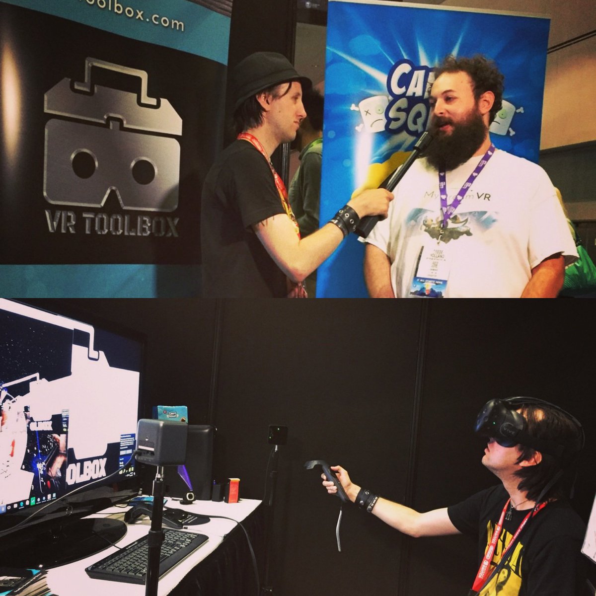 mydream's tweet photo. Thank Steve and @BionicBuzz for demoing #vrtoolbox and #candysquad #indie https://t.co/Hxv5qamjrW