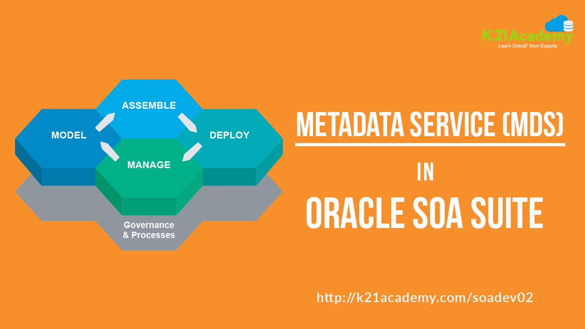 k21academy's tweet image. [FREE Tech Tip Video] Learn about MetaData Services (MDS)
#OracleSOA #SOADEV #Oracle #SoaSuite 
Visit: k21academy.com/soa-suite-deve…
