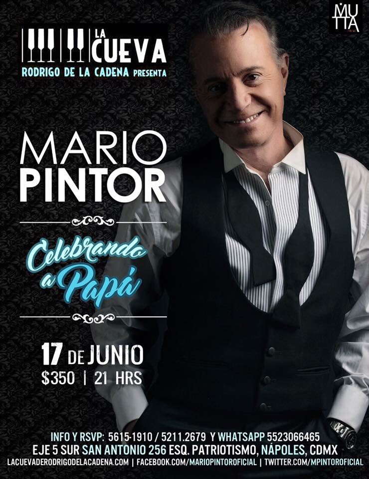MPintorOficial's tweet photo. Que mejor regalo para papá que una noche llena de bohemia en @LaCuevaBolero este 17 de Junio. Los esperamos para festejar! https://t.co/C3JbWrQyvm