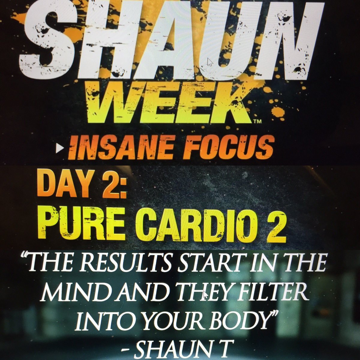katyhelena's tweet photo. Day 2/7 of #ShaunWeek: #PureCardio2 = DONE! Had to do it LATE but I committed! Grinning cuz I didn't give up! #beachbodyondemand #getfit https://t.co/8OunVfpDFY