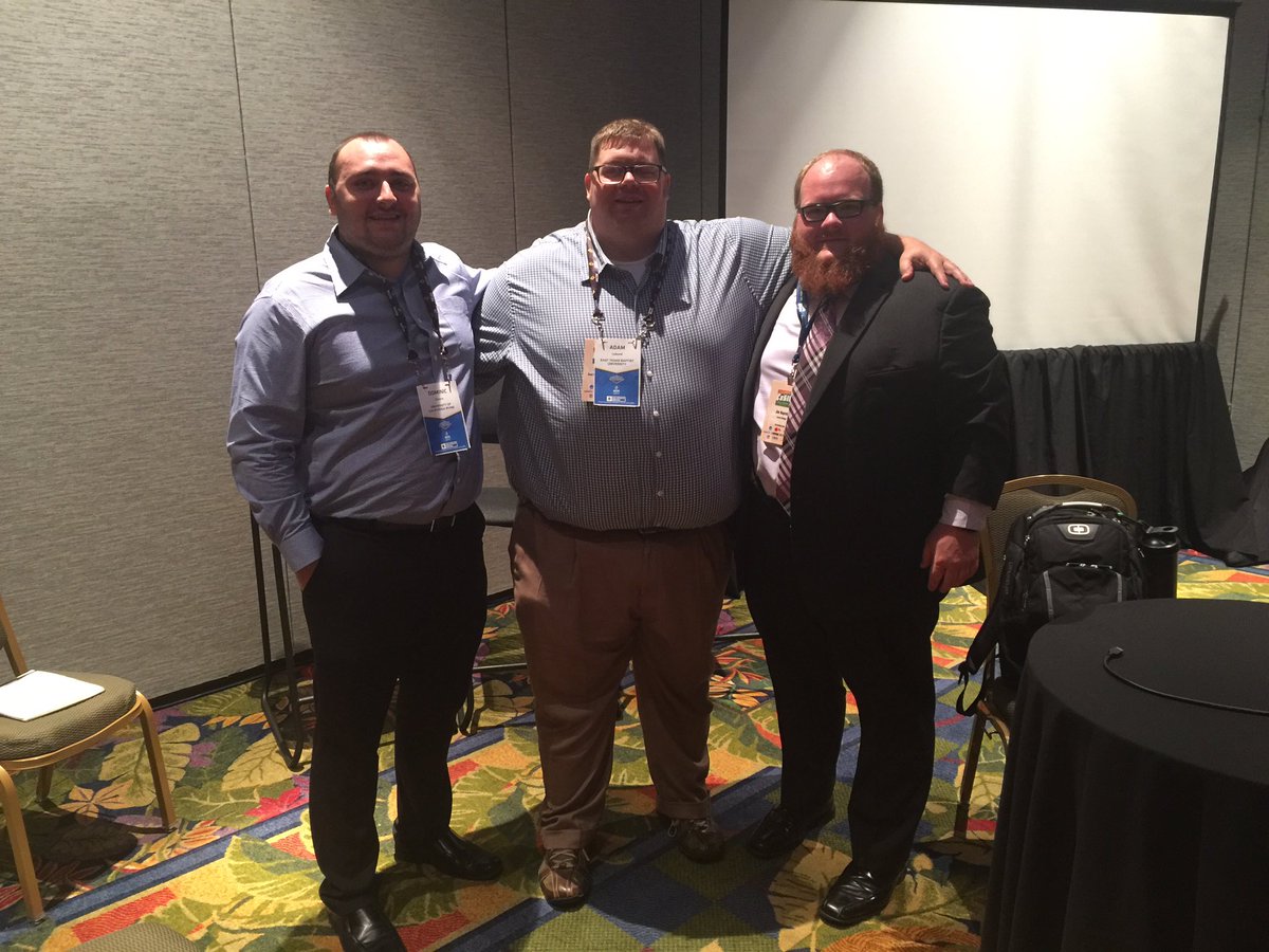 adam_ledyard's tweet photo. Really enjoyed doing a social media session w/@JimNaprstek @DominicSimons talking SM on a budget. #BrightMinds #cosida17 #nacda2017 #nacma16 https://t.co/4k32ixr1SS