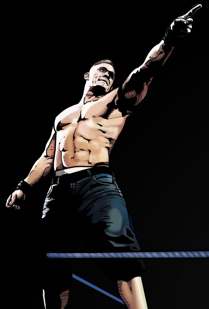 TheRealLeeCraft's tweet photo. #TodayIPainted everyones favourite superhero @JohnCena @WWE #Comic #Raw #SDLive #Smackdown https://t.co/A3CMe7nvuL