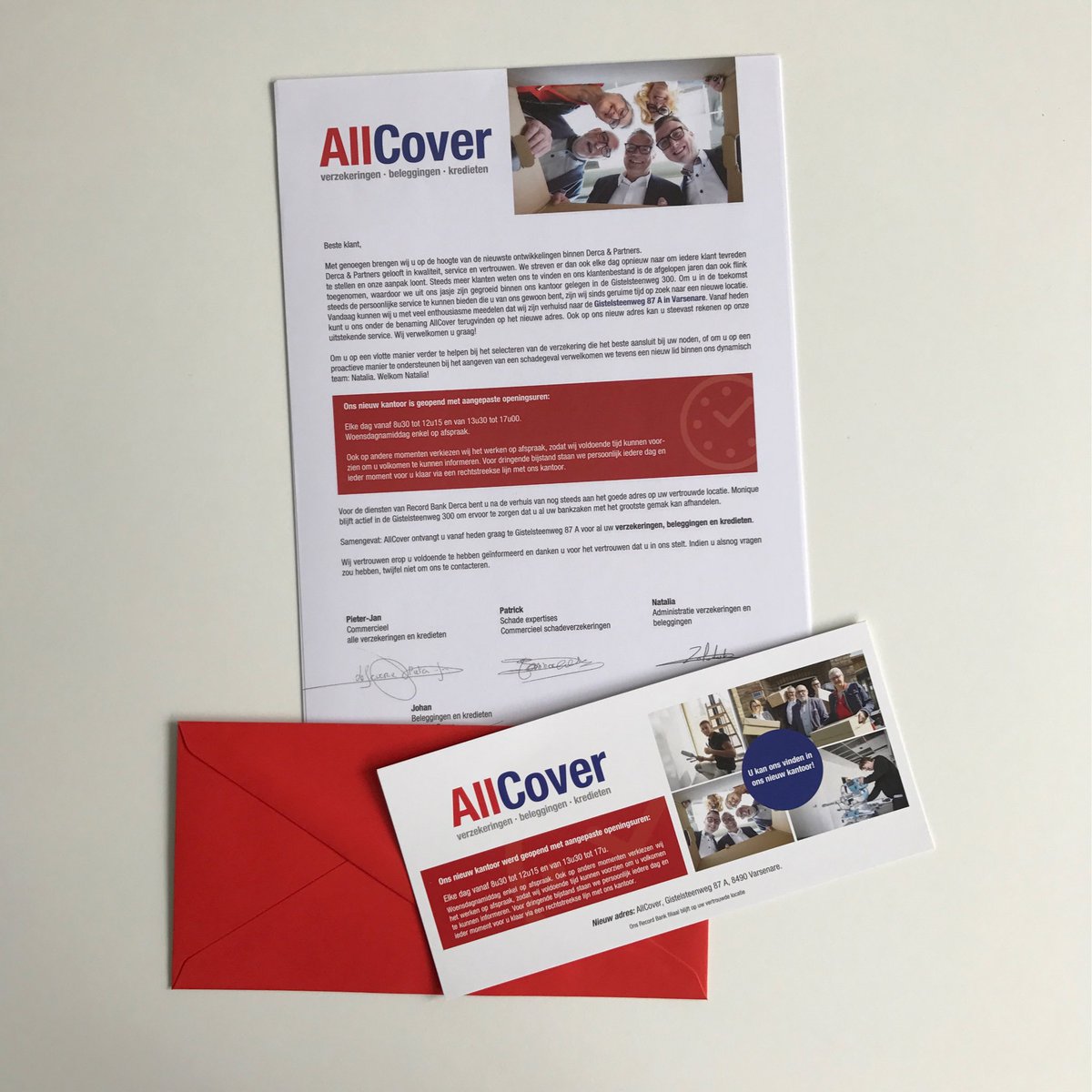 bureauboone's tweet photo. Groeibedrijf/Verzekeringsmakelaar AllCover verhuist naar groter pand &amp; wou dit via @bureauboone offline/online communiceren. #campagne https://t.co/YKDB0GKTgJ