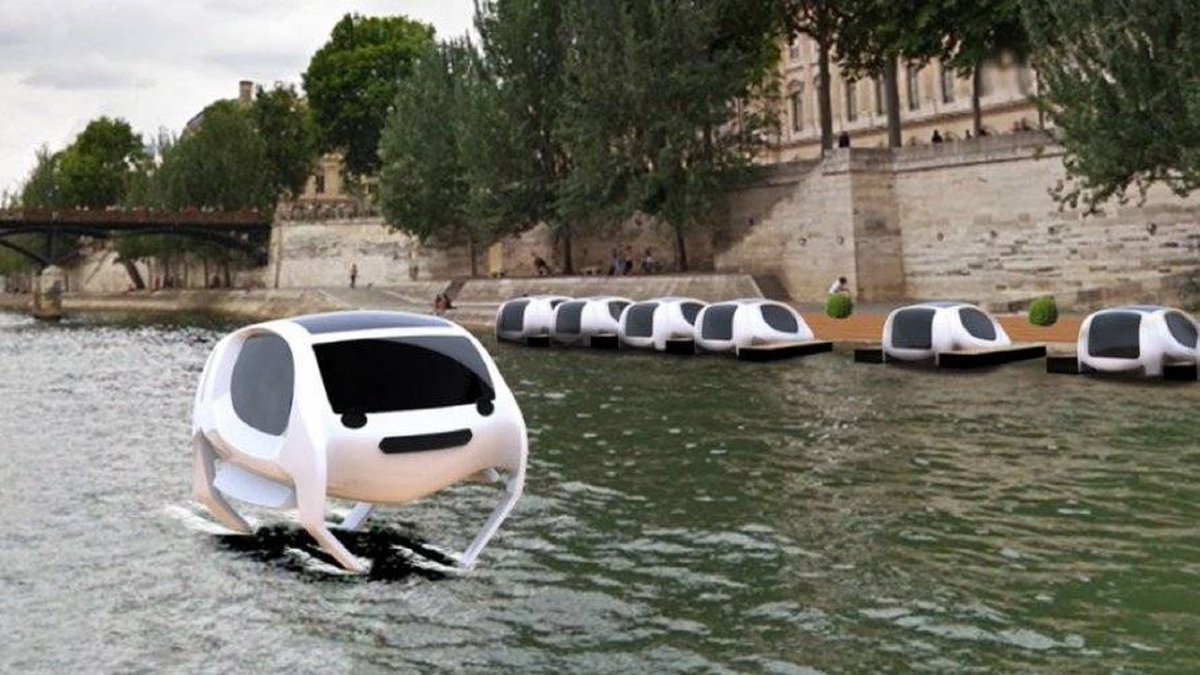 krajao's tweet photo. [#Innovation] Hâte de découvrir le taxi électrique "volant" de la start-up @SeaBubbles au salon #VivaTech2017 #Energie https://t.co/XGzN0WQ63E