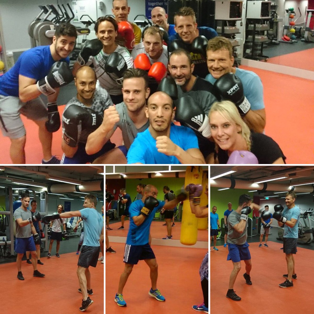 HighFiveNL's tweet photo. Boxing clinic guidanced by triple Dutch champion Tom Cohen! 
#boxing #clinic #fitemployees #healthyemloyees #highfivehealthpromotion https://t.co/JkeN2JkAoZ