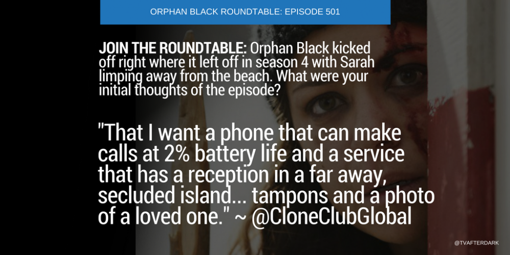 CloneClubGlobal's tweet photo. Because you need to read one more rave re #OrphanBlack 's Final Season premiere, via @TVAfterDark https://t.co/KJEvcGX1yZ #CloneClub https://t.co/Mz6Zq1K4oP