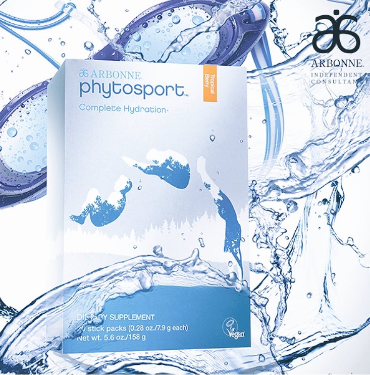Arbonne PhytoSport Complete Hydration delivers a blend of electrolytes. Beverleythomas.arbonne.com #hydration #summer #tropical #refreshing