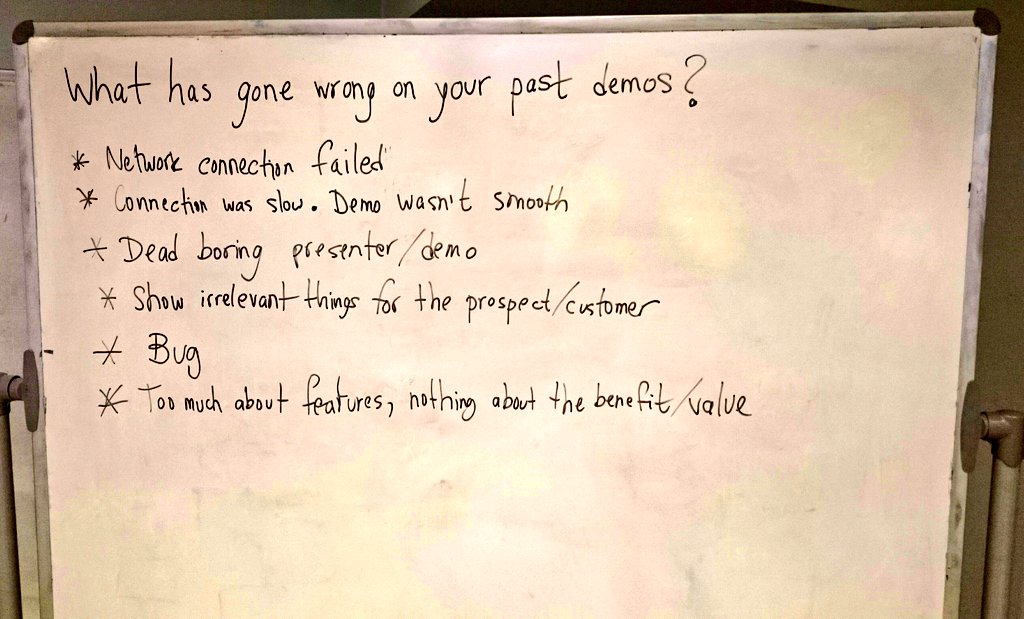 osantolalla's tweet image. What has gone wrong on your past demos? Thoughts from @ohjelmisto_ry #saasklubi participants.   #saasdemo