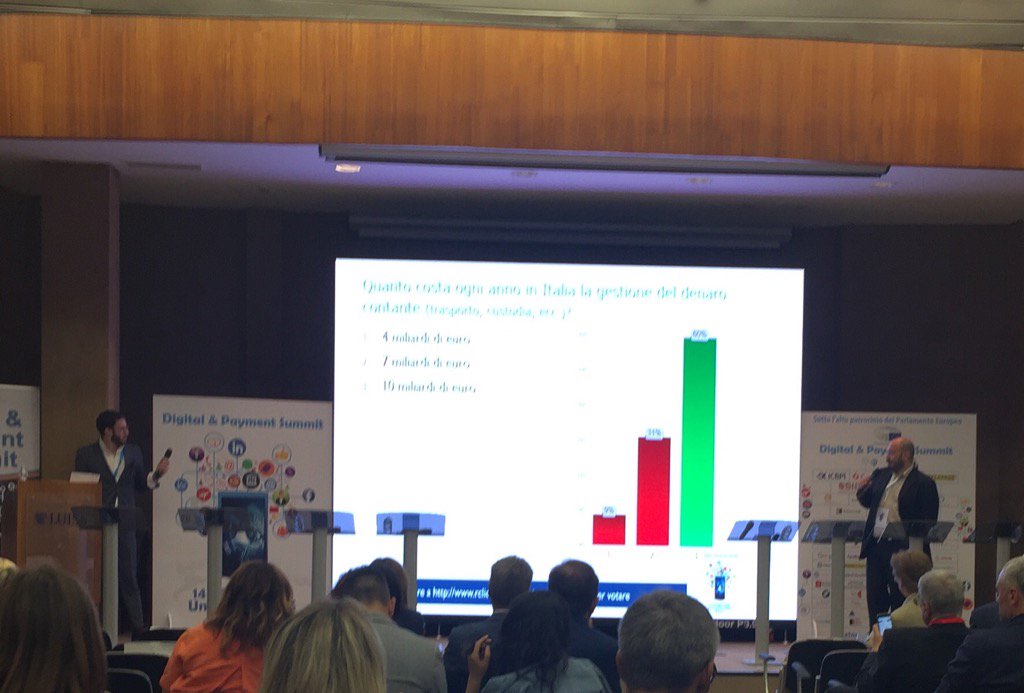 #DigitalPaymentSummit quanto costa la gestione del #contante in Italia? #survey #PA #F24fast