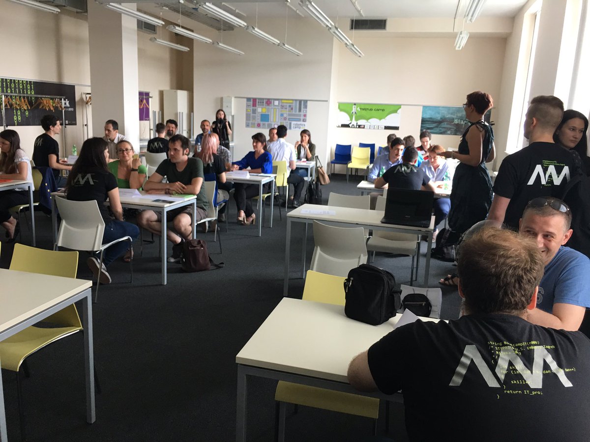 USAmbCroatia's tweet image. Look at all the job interviews going on for #BootcampIT participants! Can&apos;t wait to hear how many jobs were created &amp;amp; companies helped.