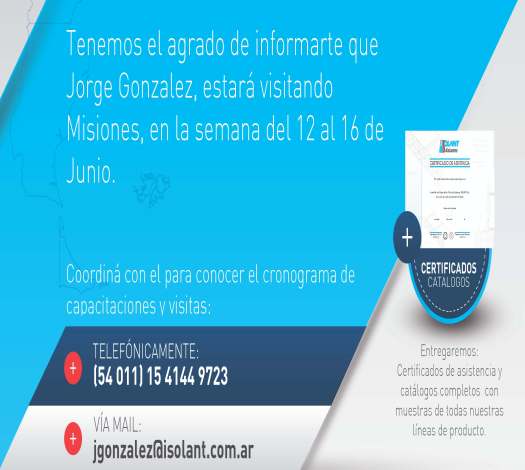 Isolant_SA's tweet photo. ¡Llamanos hoy! 
#GiraAsesores #Misiones #Capacitaciones #Descuentos #VisitaObra #AsesoramientoGratuito https://t.co/Phufkxr0iT