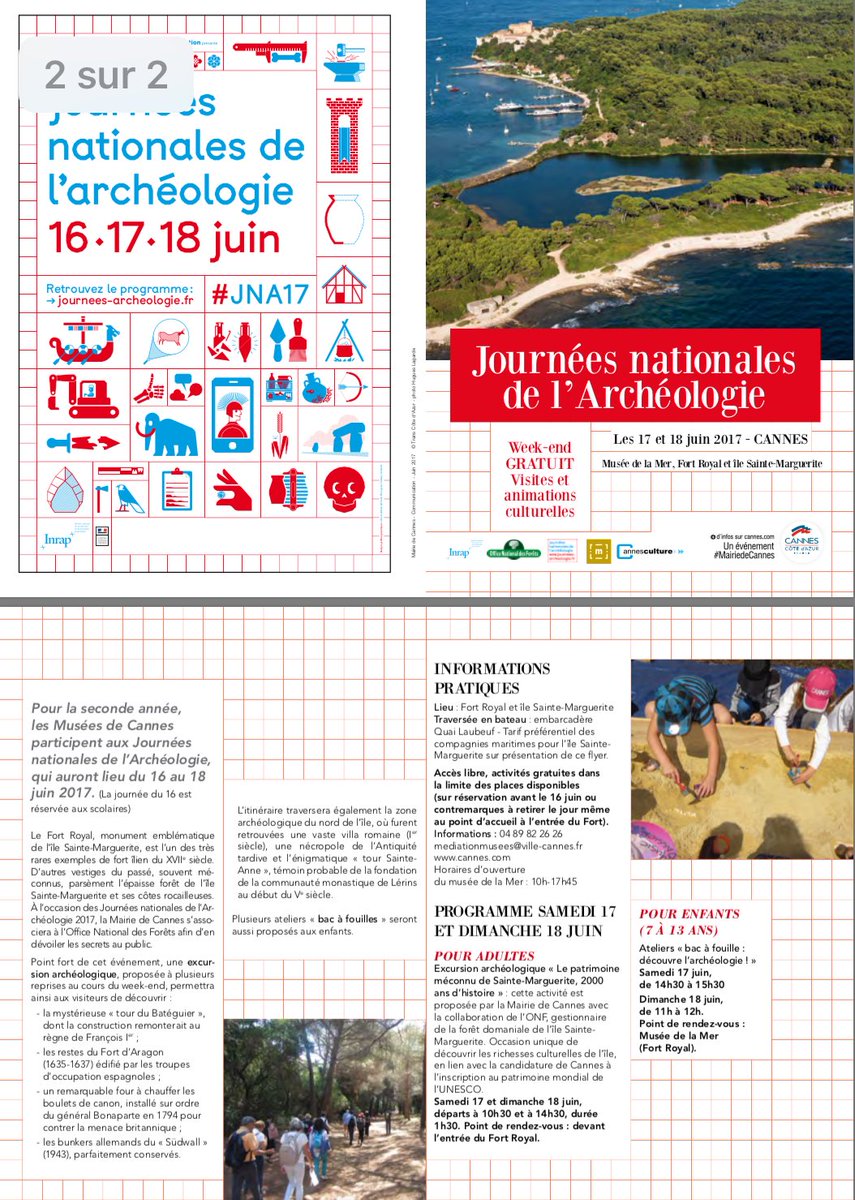 AcNiceHIDA's tweet photo. @antibes_jlp @JR_Arts_06 @AcademieNice @villedhyeres @Inrap #JNA17 @villecannes @JR_Arts_06 @AcademieNice #Archéologie @Inrap @SICARTB https://t.co/KLKAzz9R3p
