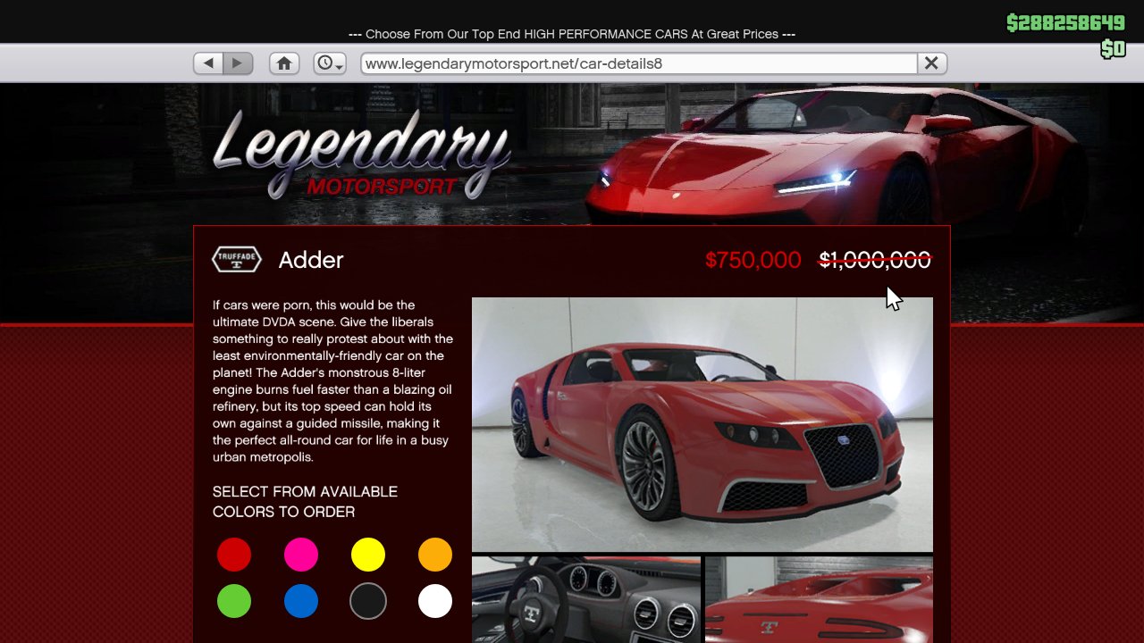 Foxysnaps Gtav News If They Were On Your Wish List For Some Reason 25 Off The Adder And Fmj Until 19th Gta Gtav Gtaonline Gtavonline T Co Lmnwsvauqj Twitter