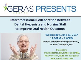 GERAScentre's tweet photo. June 21st GERAS Presents LIVE: Interprofessional Collaboration Between Dental Hygienists and Nursing Staff to Improve Oral Health Outcomes https://t.co/lJYyaKaq9s