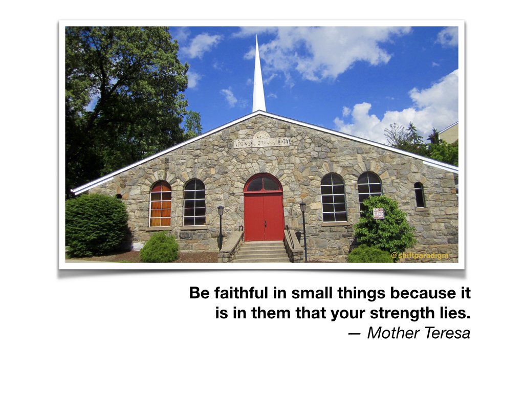 ShiftParadigm's tweet photo. #2934 Be faithful in small things because it is in them that your strength lies. — Mother Teresa

#edslowchat https://t.co/zPDNWwX6nh