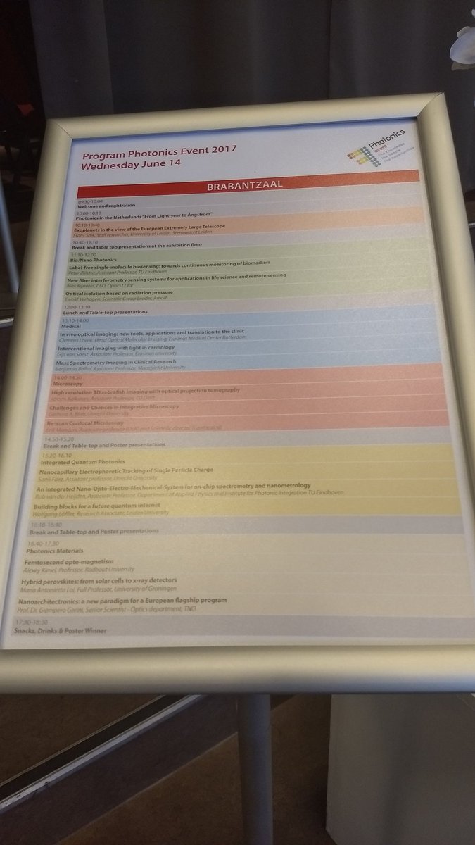 #Photonics2017 is gestart! Vandaag maken we een reis "from Light-year to #Ångström". Gratis bezoeken? Registreer: bit.ly/2sXxmDl