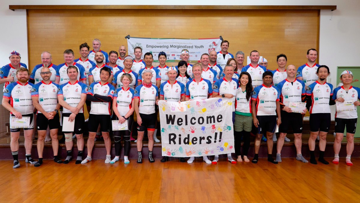 The Knights in White Lycra cycled 550 km from Tokyo to Ichinoseki to raise money for children in need. BMES was glad to support once again!